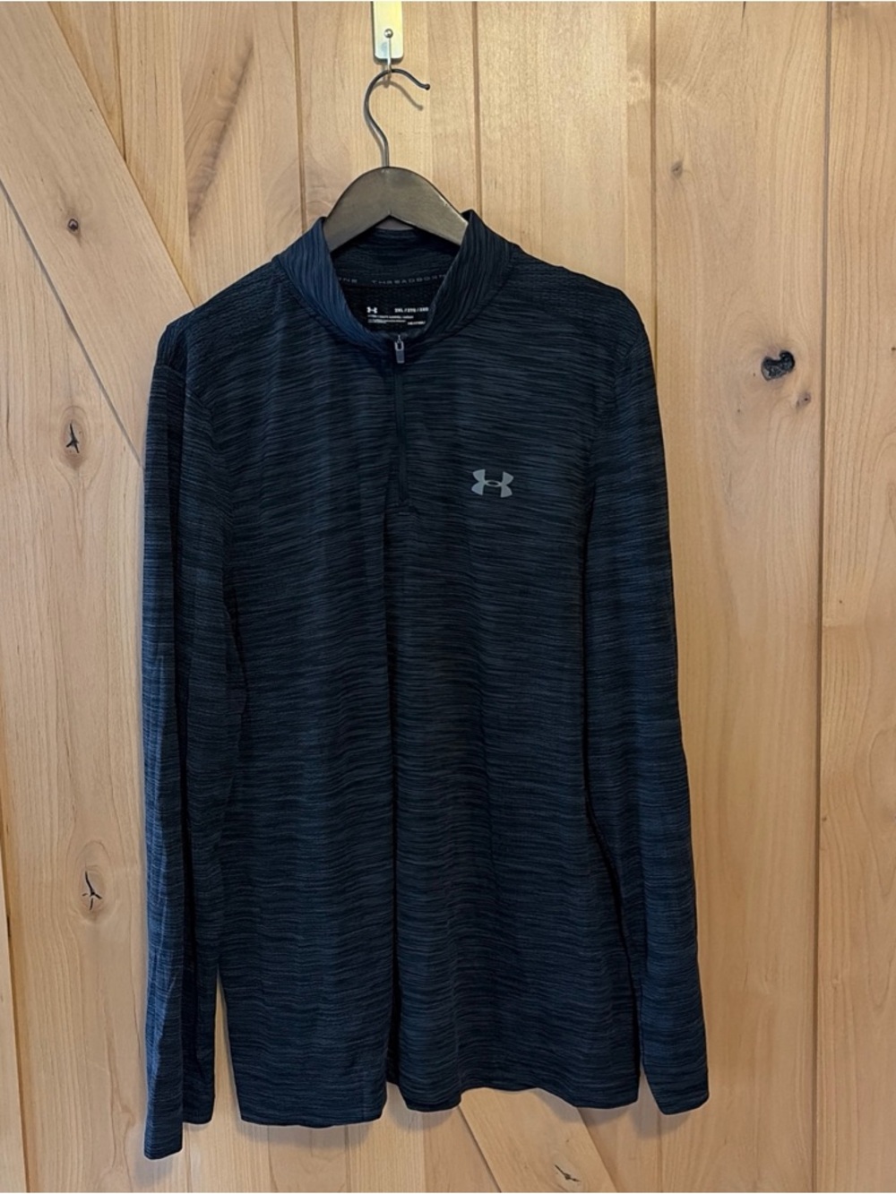 Under Armour Pullover Mens 2XL Threadborne Heatgear 1/4 Zip Performance Gym